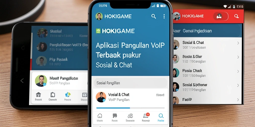 Antarmuka HOKIGAME dengan fungsi VoIP Panggilan yang intuitif.