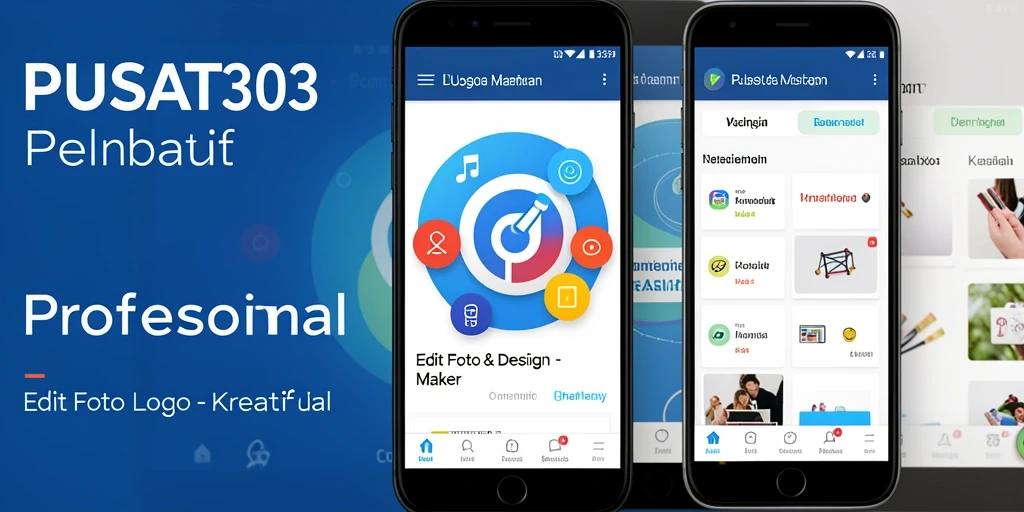 Tampilan antarmuka PUSAT303 yang user-friendly untuk pembuatan logo.